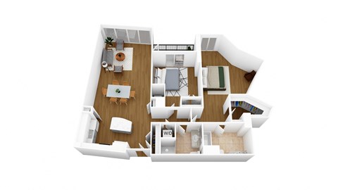 3 bedroom floor plan  the residences at sawmill park apartments in